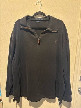 Polo by Ralph Lauren Black Quarter-Zip Pullover